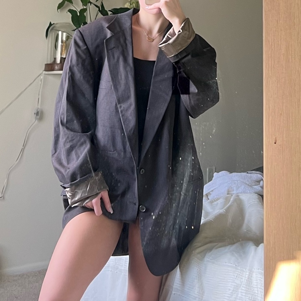 Vintage Wool Oversized Blazer